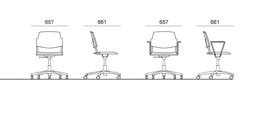 Офисное кресло с 5 спицами Diemmebi Volée ARCH-00047327 - Вид №2