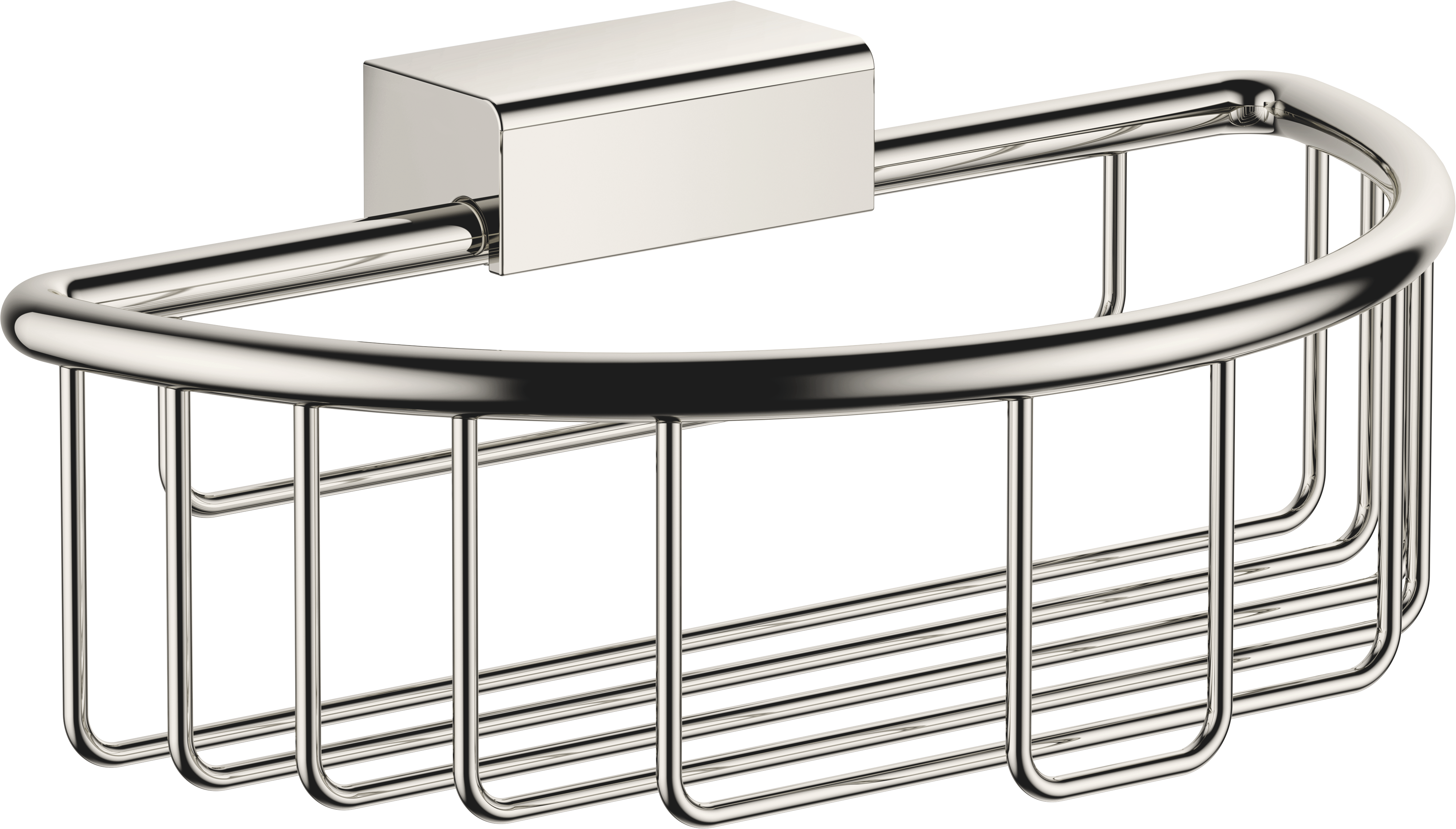 Душевая корзина для настенного монтажа - Платина