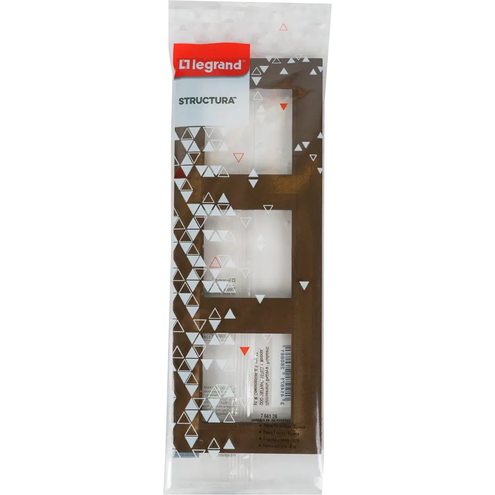 Рамка Legrand Structura на 3 поста в бронзовом металлике 82064628 STLM-0018617 - Вид №4