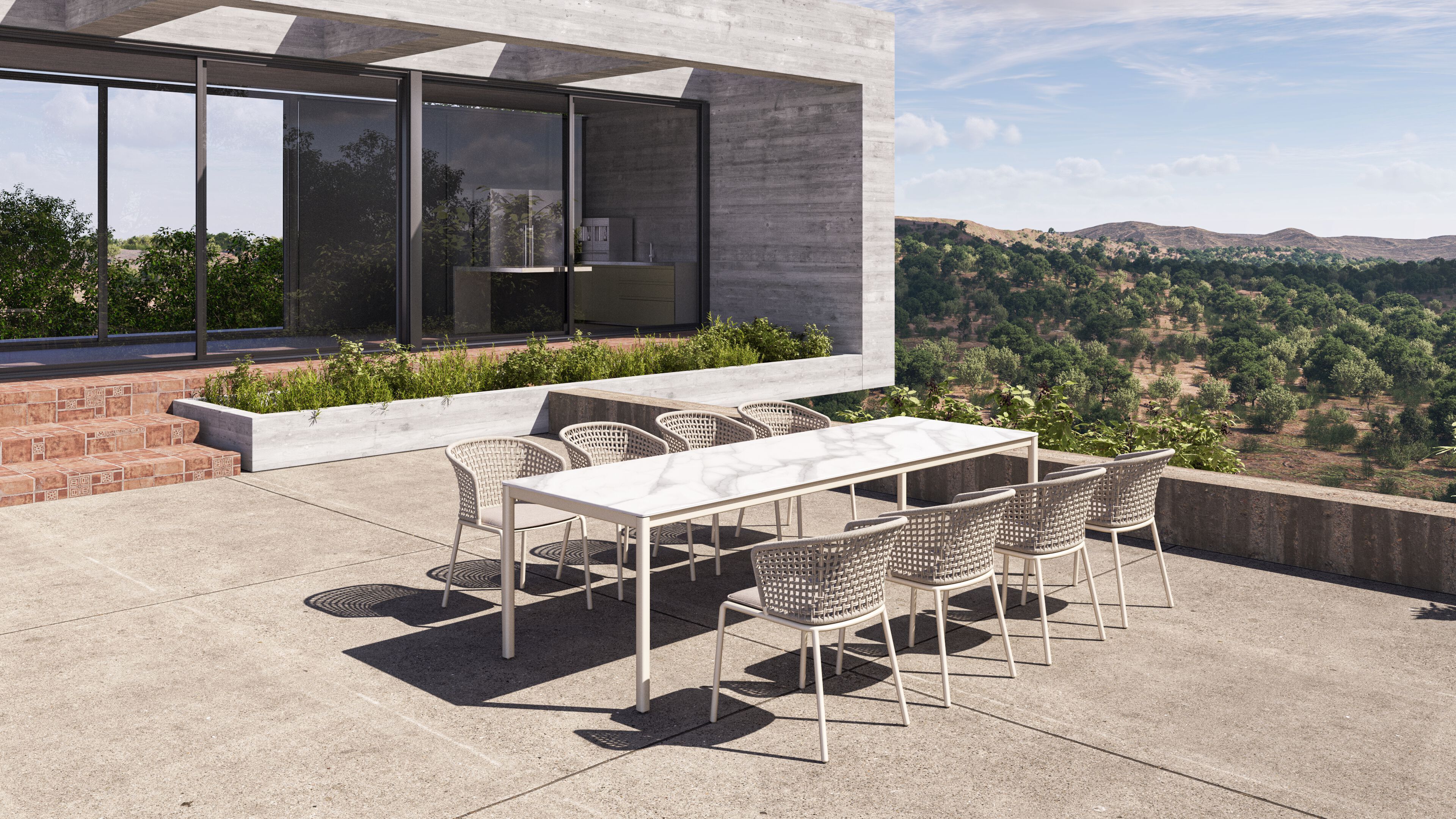 Алюминиевый садовый стул VINEKO Abrazo ARCH-00120824 - Вид №4