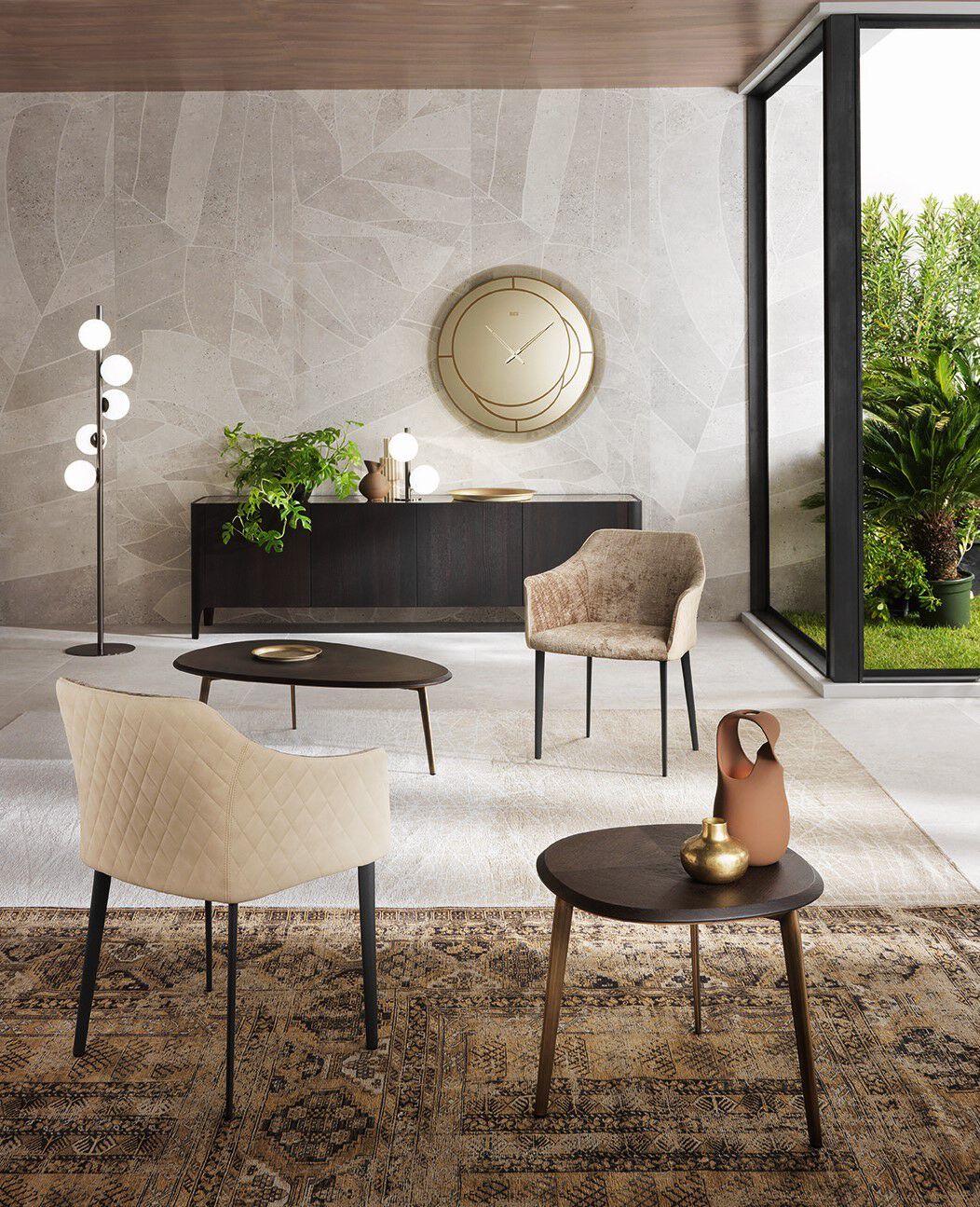 Мягкий стул с подлокотниками RIFLESSI ARCH-00102295 - Вид №1