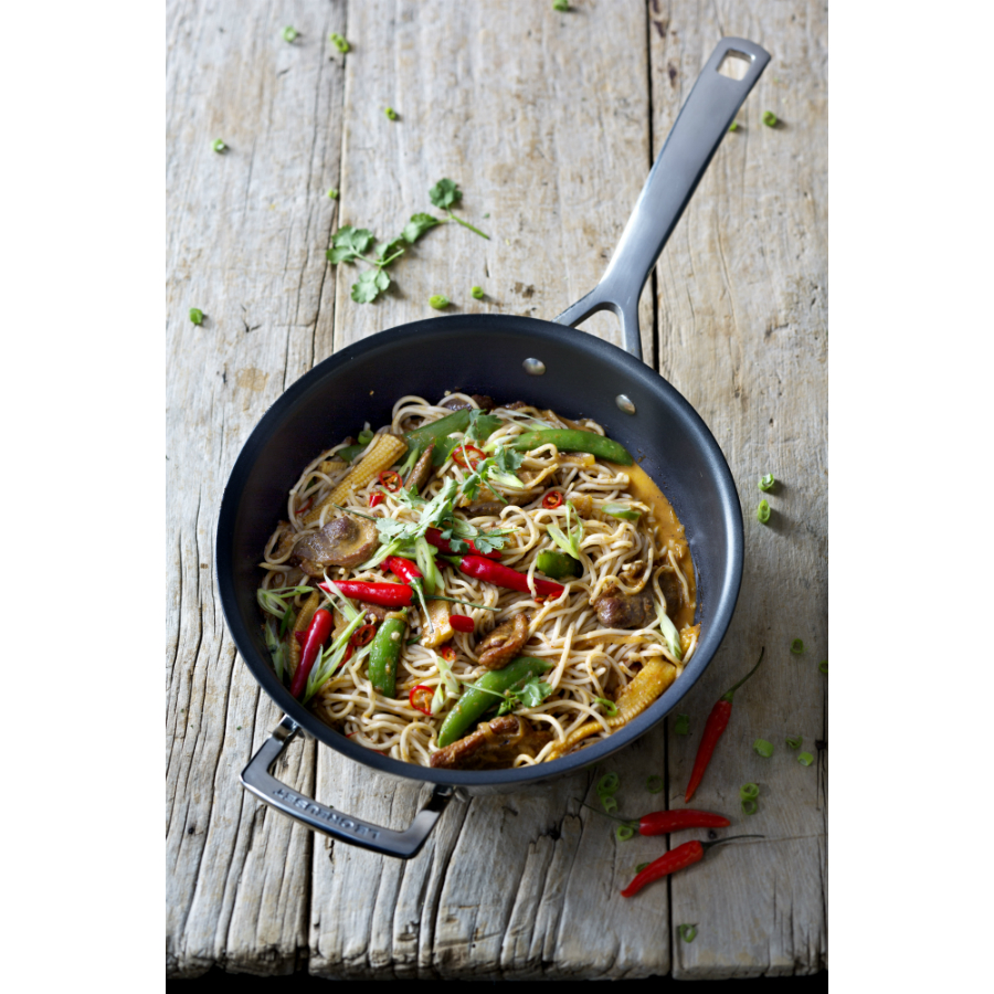 Сковорода Le Creuset с дополнительной ручкой, нержавеющая сталь, антипригарное покрытие, Ø20 см, сер 96600228000000 - Вид №1