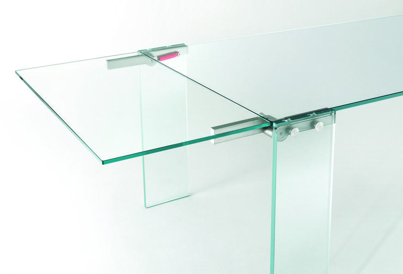 Glas Italia Выдвижной прямоугольный хрустальный стол sun-id-1376882 - Вид №2