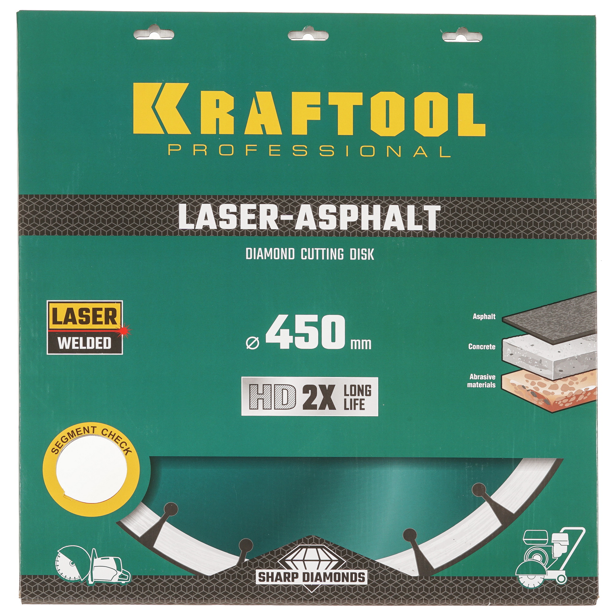 Диск алмазный KRAFTOOL LASER-ASPHALT 450 мм 9012388 STDN-0136739 - Вид №4