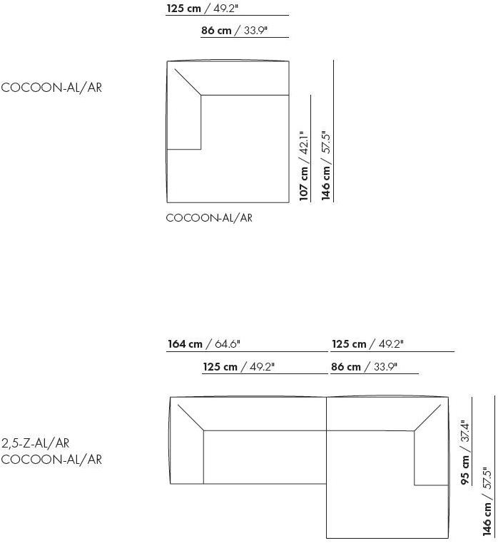Montis Съемный тканевый диван с шезлонгом Aztec sun-id-1446246 - Вид №4