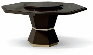 Carpanese Home Деревянный стол с ленивой сьюзан Contemporary 7515