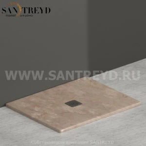 DT100AB Душевой поддон 100x80 керамический Globo