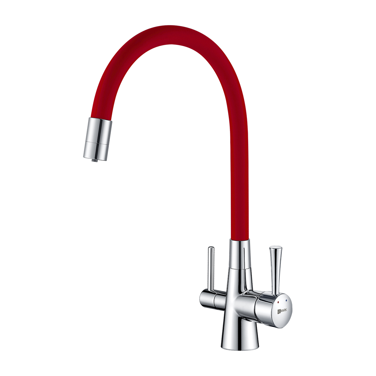 LM3075C-Red Смеситель Comfort для кухни с подключением к фильтру с питьевой водой LEMARK COMFORT