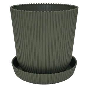 Горшок для цветов Тek.А.Тek 14x14x13.5 см v1.4 л пластик тайга