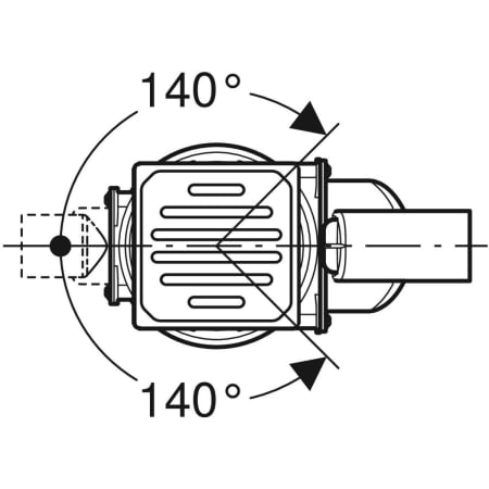 388.023.00.1 Трап Geberit Varino, горизонтальный, d50 Geberit  - Вид №2