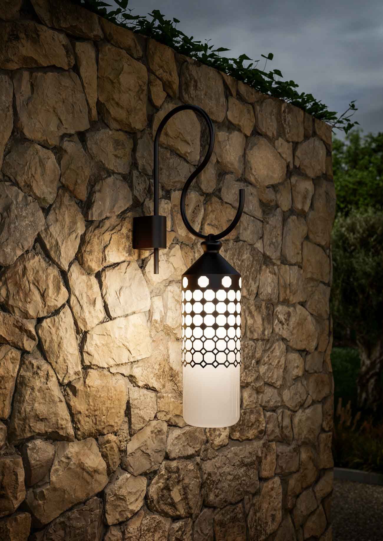 Светодиодный настенный светильник из железа и стекла Il Fanale La Spazio ARCH-00091688