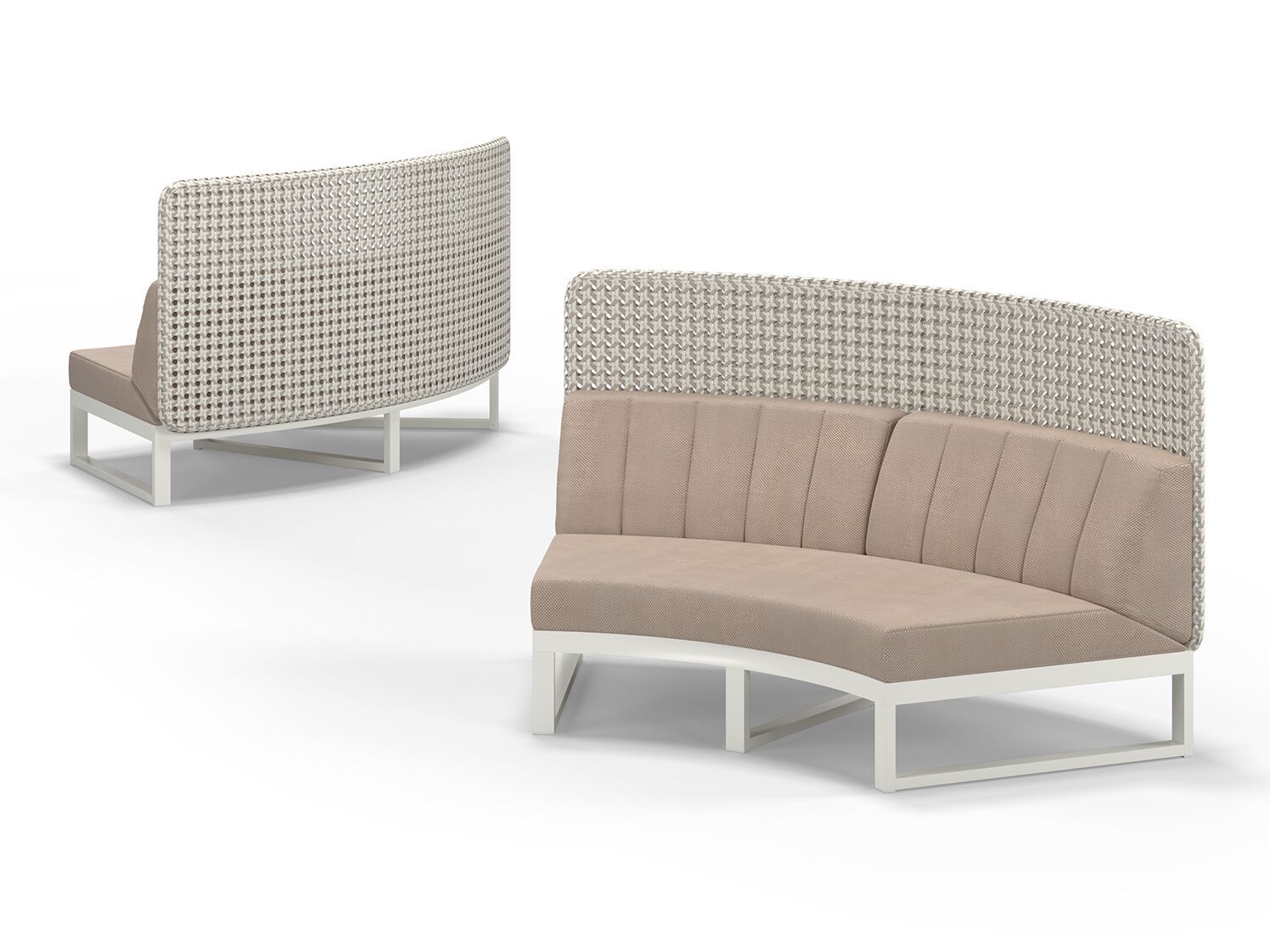 Модульный изогнутый садовый диван с высокой спинкой MAMAGREEN Munia ARCH-00046147 - Вид №5