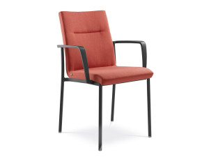 Тканевый стул для конференций с подлокотниками