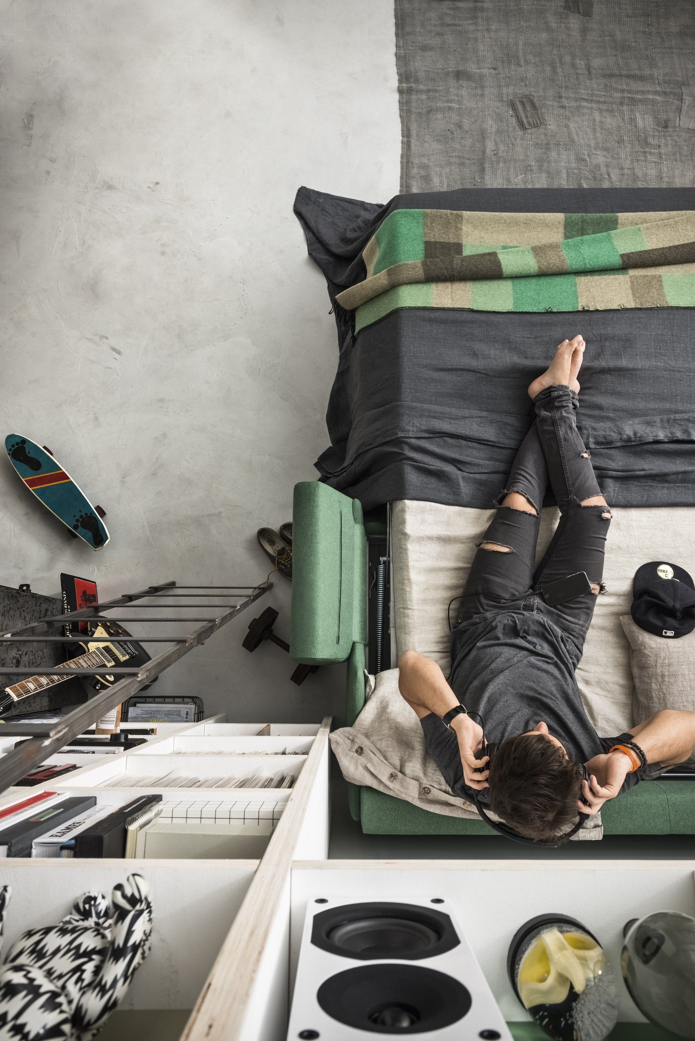 Двуспальный диван-кровать из ткани Felis Day &amp ARCH-00087857 - Вид №7