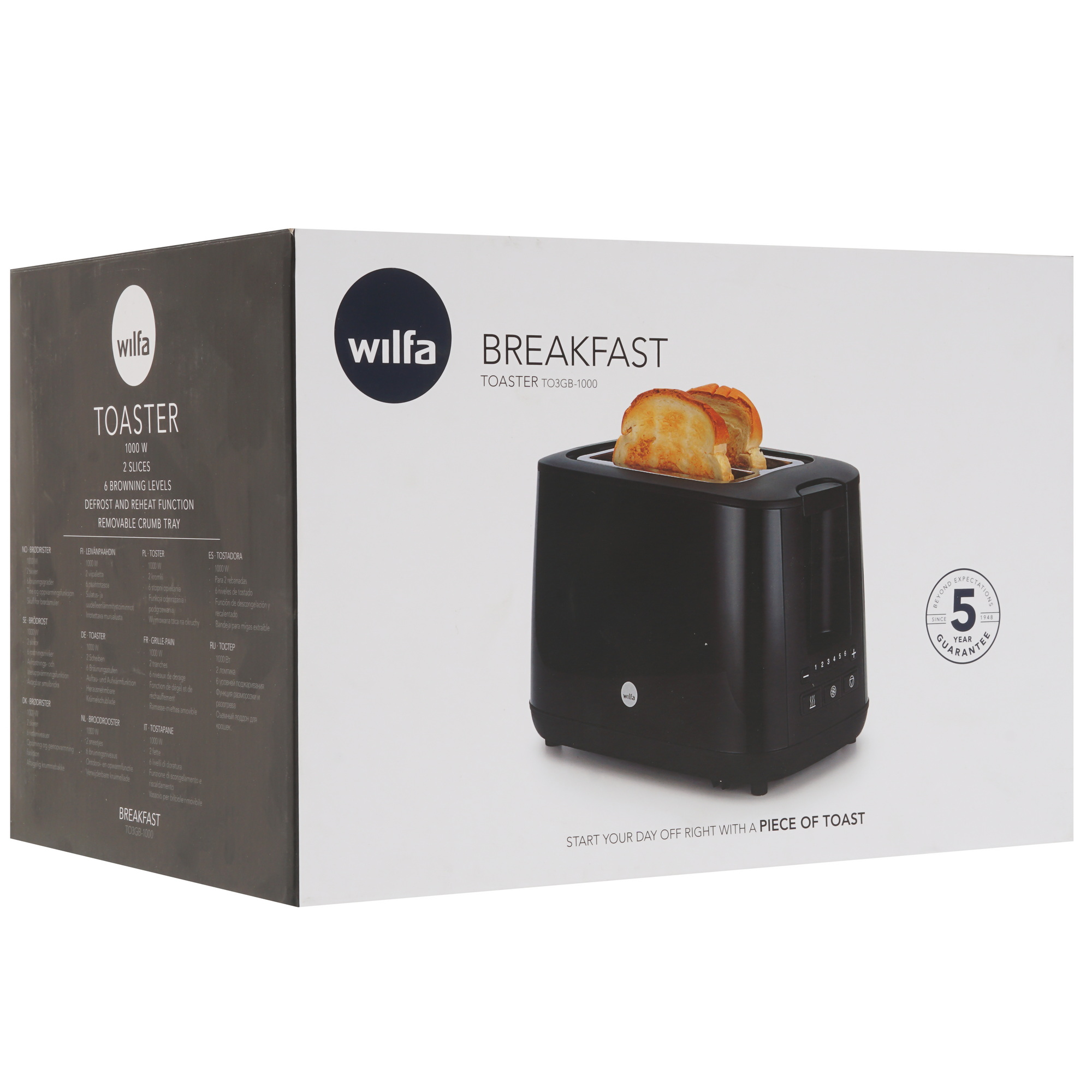 9209354 Тостер Wilfa TO3GB-1000 черный STDN-0089235  - Вид №7