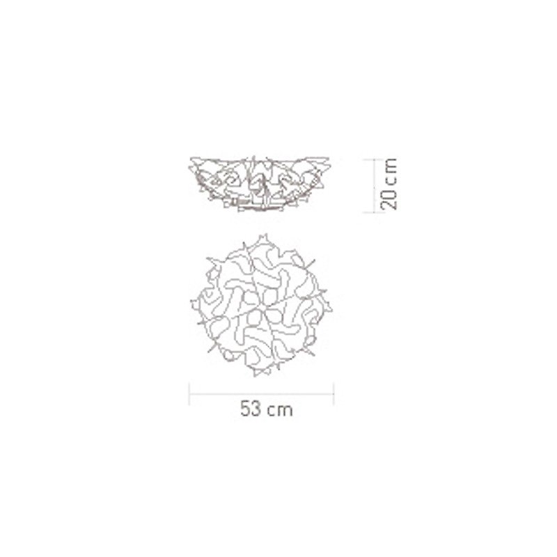 Светильник настенно-потолочный красный Veli Medium Chilli VEL78PLF0002R_000 SLAMP  00-3882836 Красный  - Вид №2