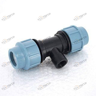 Тройник обжим-В 25 x 3/4" для труб ПНД UNIDELTA 1007025003