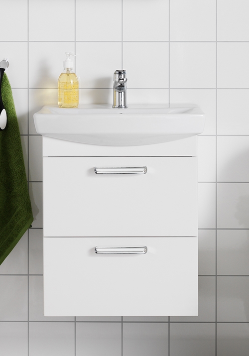 1751410 Life 700 M Шкаф И Коробка Умывальника Передняя Белая Ма ... Hafa  Белый 