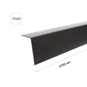 Угол ПВХ 10x10x2700 мм цвет черный 84267823 STLM-2128696