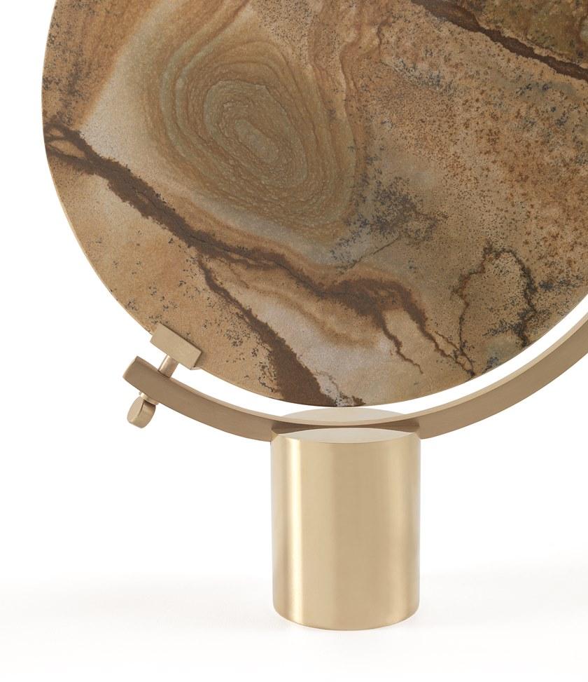 JCP UNIVERSE Поворотное настольное зеркало из мрамора и латуни sun-id-1387670 - Вид №5