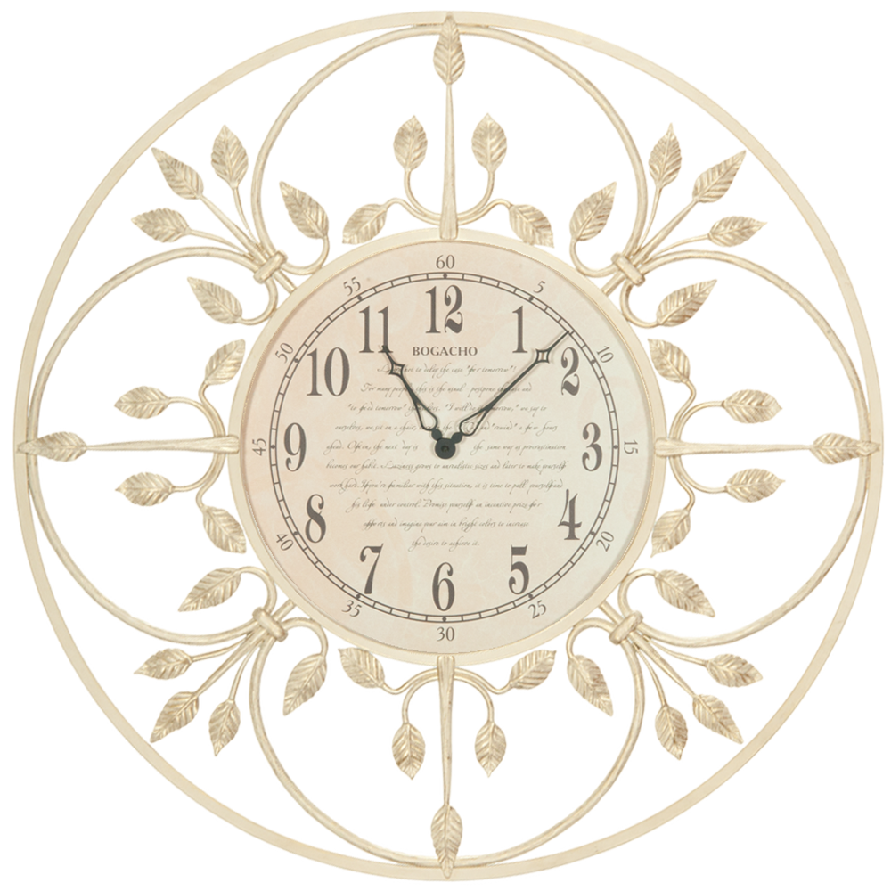 47007 Часы настенные London Time большие Айвори BOGACHO 4627138240922