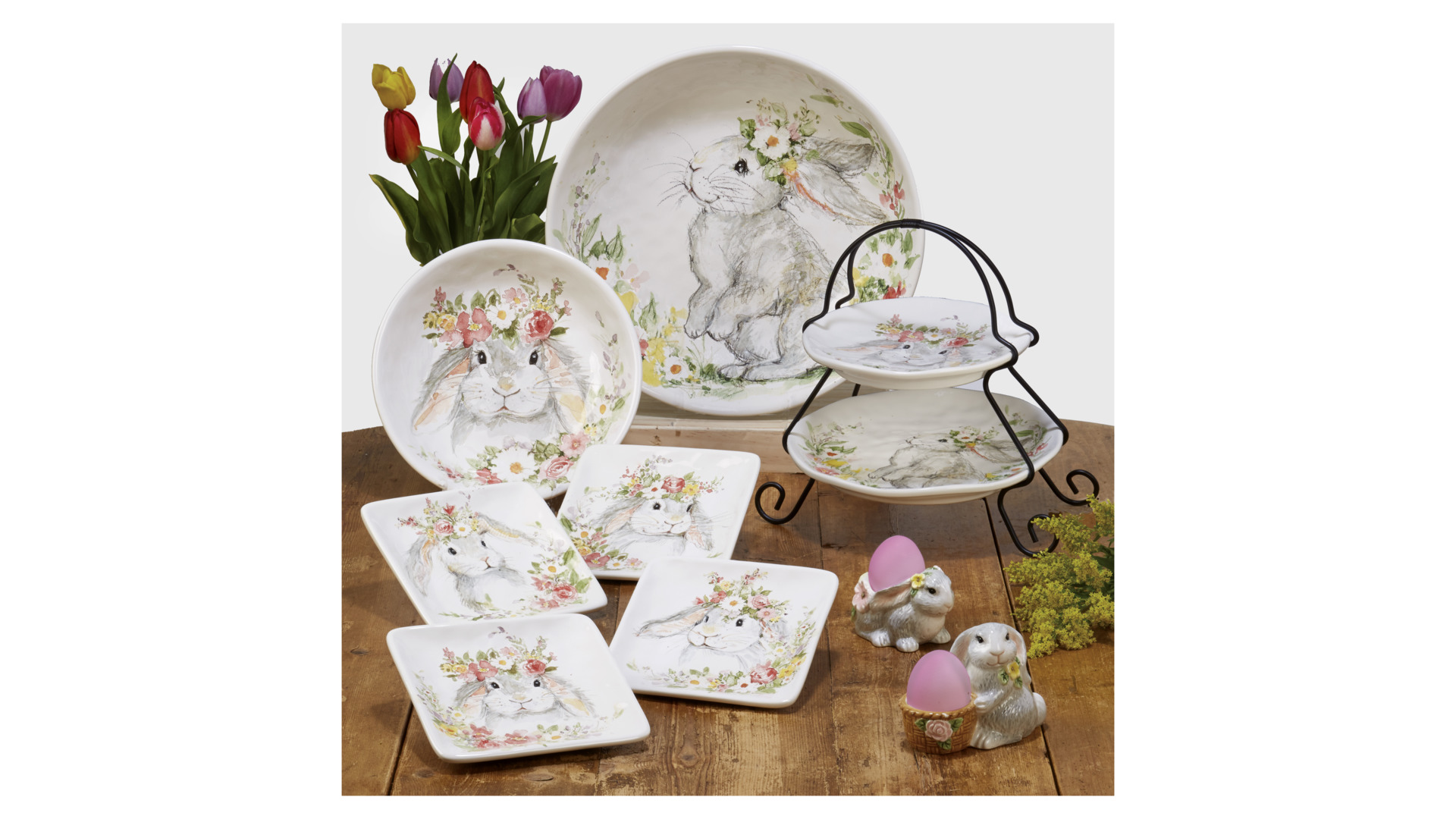 10648260 Certified International Тарелка суповая Certified Int. Милый кролик 23см, керамика Керамика  - Вид №2