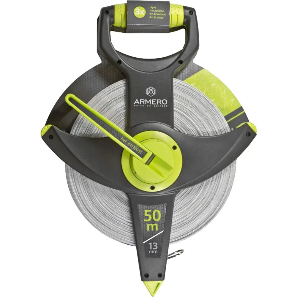 Лента геодезическая Armero A112/051 фиберглассовая, 50 м x 13 мм STLM-2141318