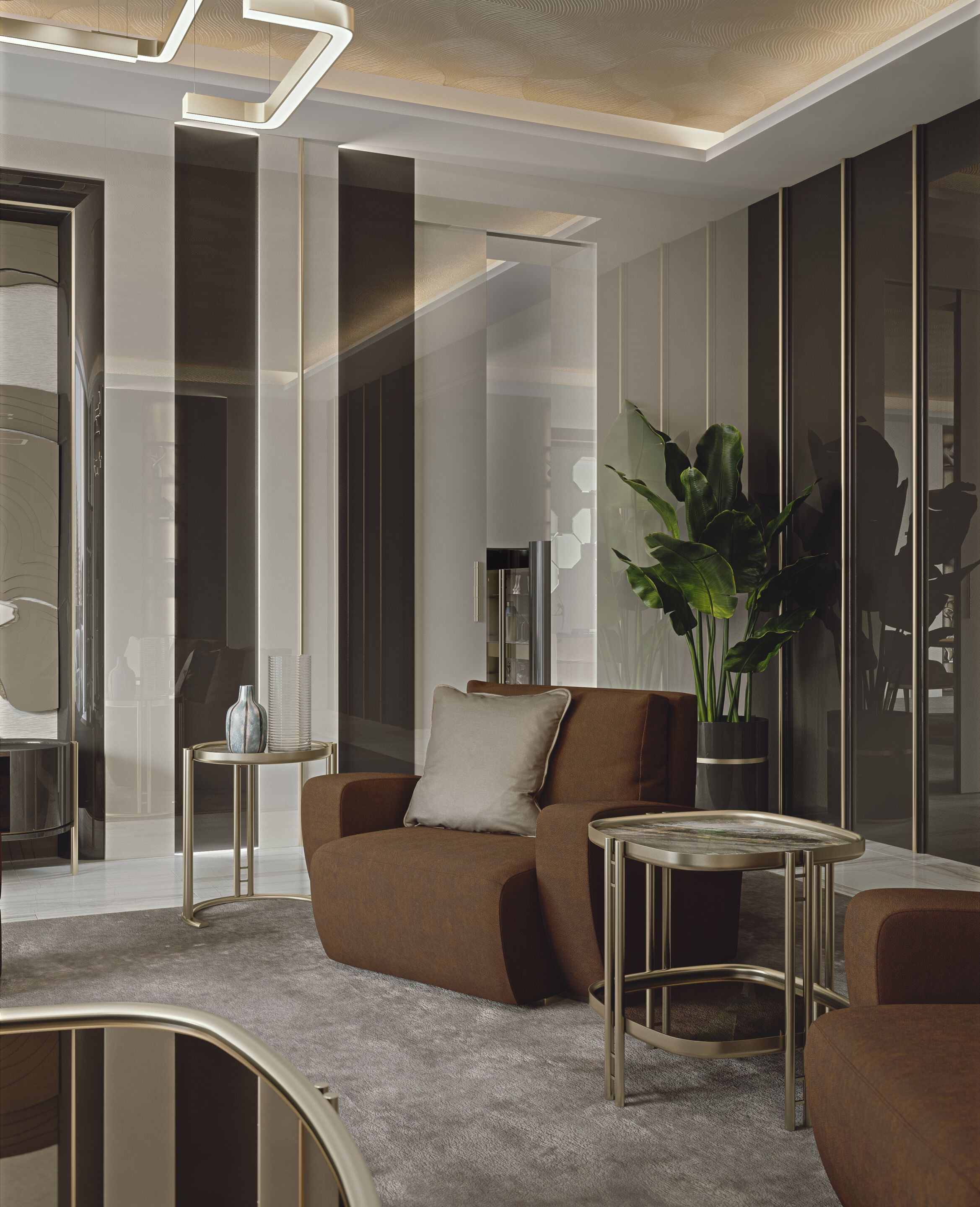 Кожаное кресло с подлокотниками Bizzotto Italia Atmosphera ARCH-00123643 - Вид №1