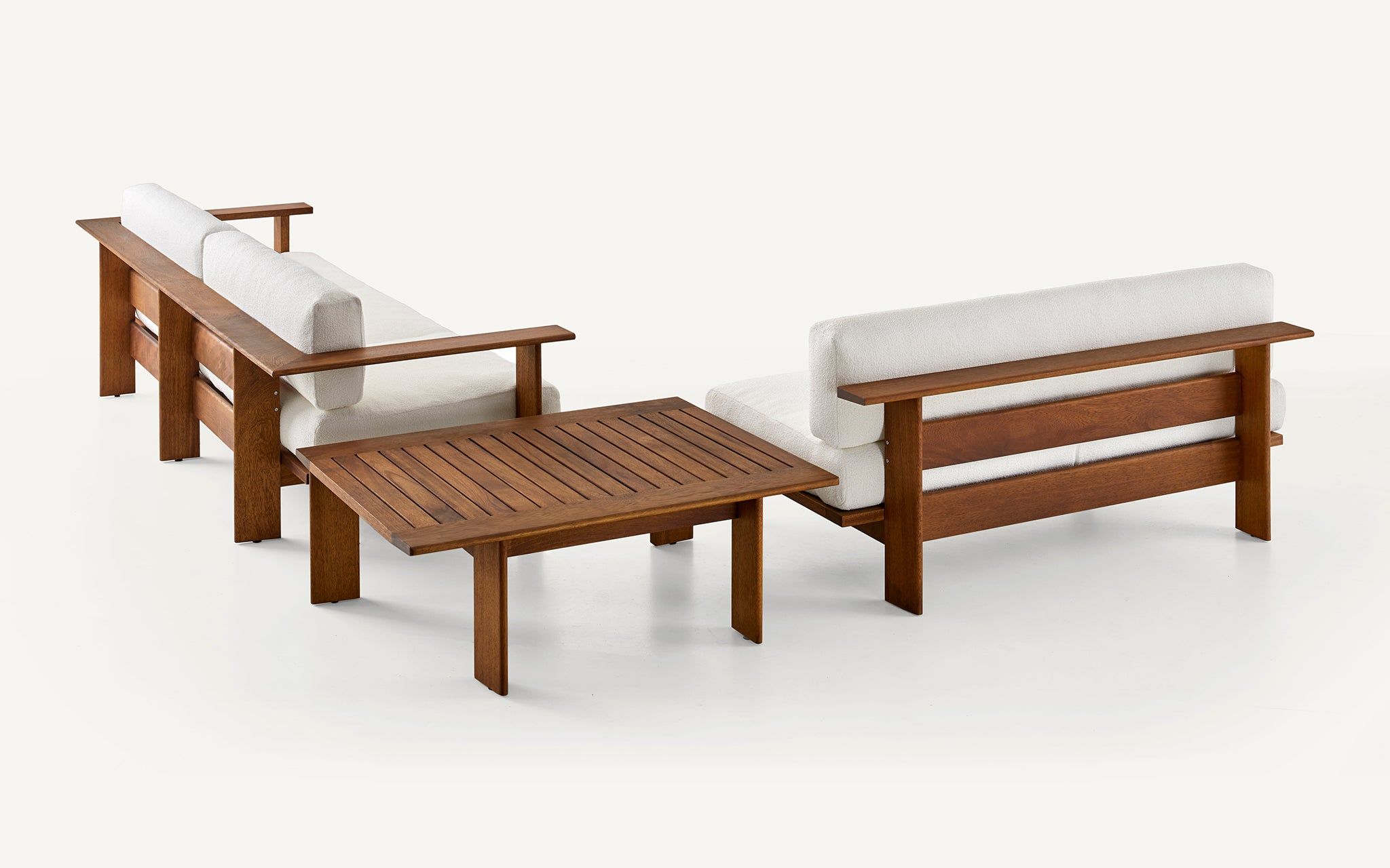 Низкий деревянный журнальный столик BassamFellows Rail ARCH-00123697 - Вид №7