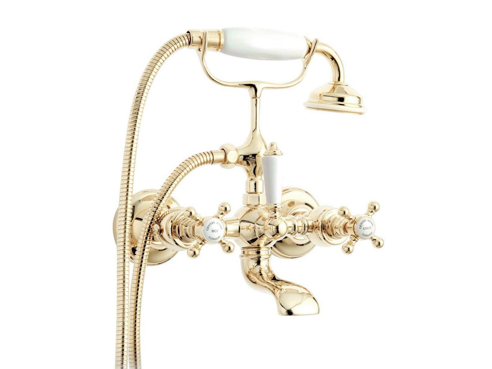 Настенный смеситель для ванны с ручным душем Gentry Home ARCH-00094785 - Вид №1