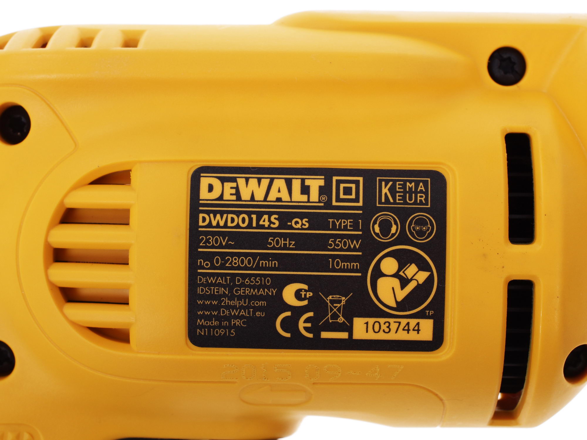 Дрель  DeWALT DWD 014 S 1021218 STDN-0144441 - Вид №2