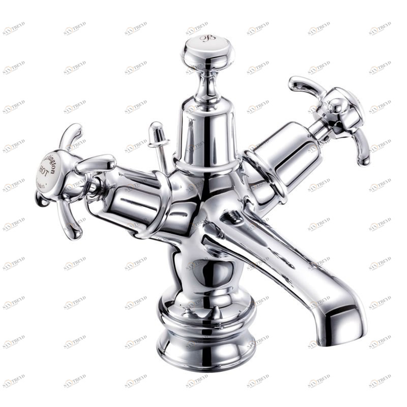 Смеситель для раковины на 1 отверстие Regent, с донным клапаном [ANR4] Regent Burlington T12-QT, T2, T4B