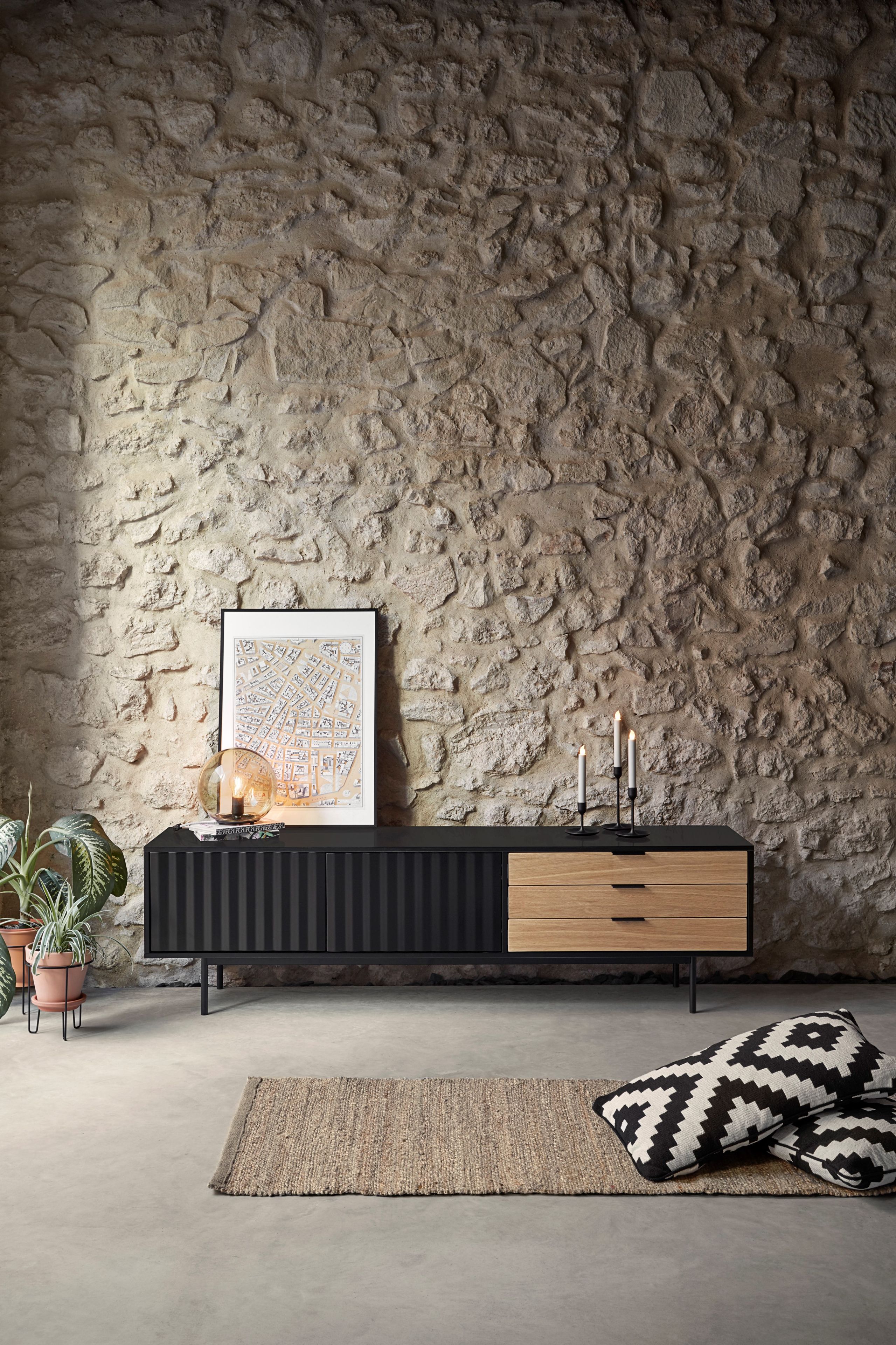 Шкаф для телевизора из МДФ с распашными дверцами и ящиками TEULAT Sierra ARCH-00064536 - Вид №21