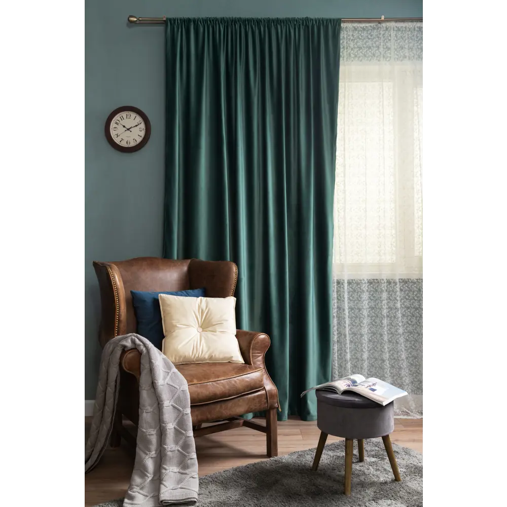 Тюль на ленте «Ариэль» 250х260 см полиэстер цветы цвет экрю AMORE MIO STLM-2132832 - Вид №8