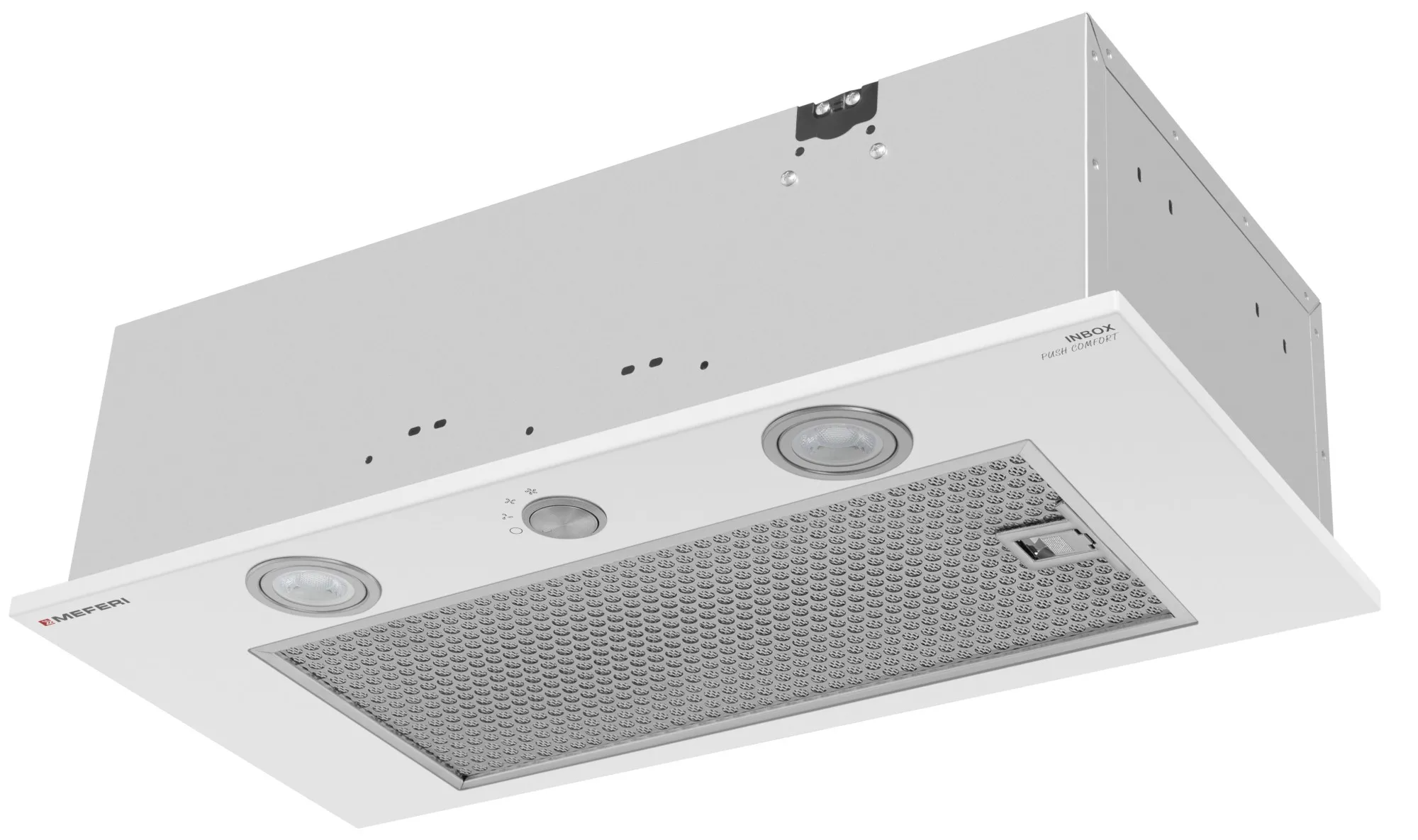 9270627 Вытяжка полновстраиваемая Meferi INBOX60WH PUSH COMFORT белый STDN-0130314 - Вид №2