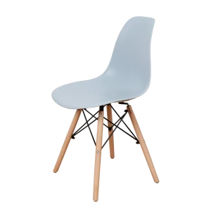 91988646 Кухонный стул Derstuhl Wood 45x82x45 см полипропилен цвет светло-серый STLM-1525347