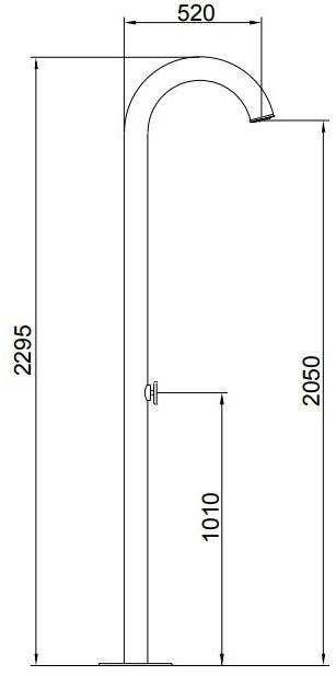 Ama Luxury Shower Летний душ из нержавеющей стали  Ti4800l ti4900l  - Вид №5