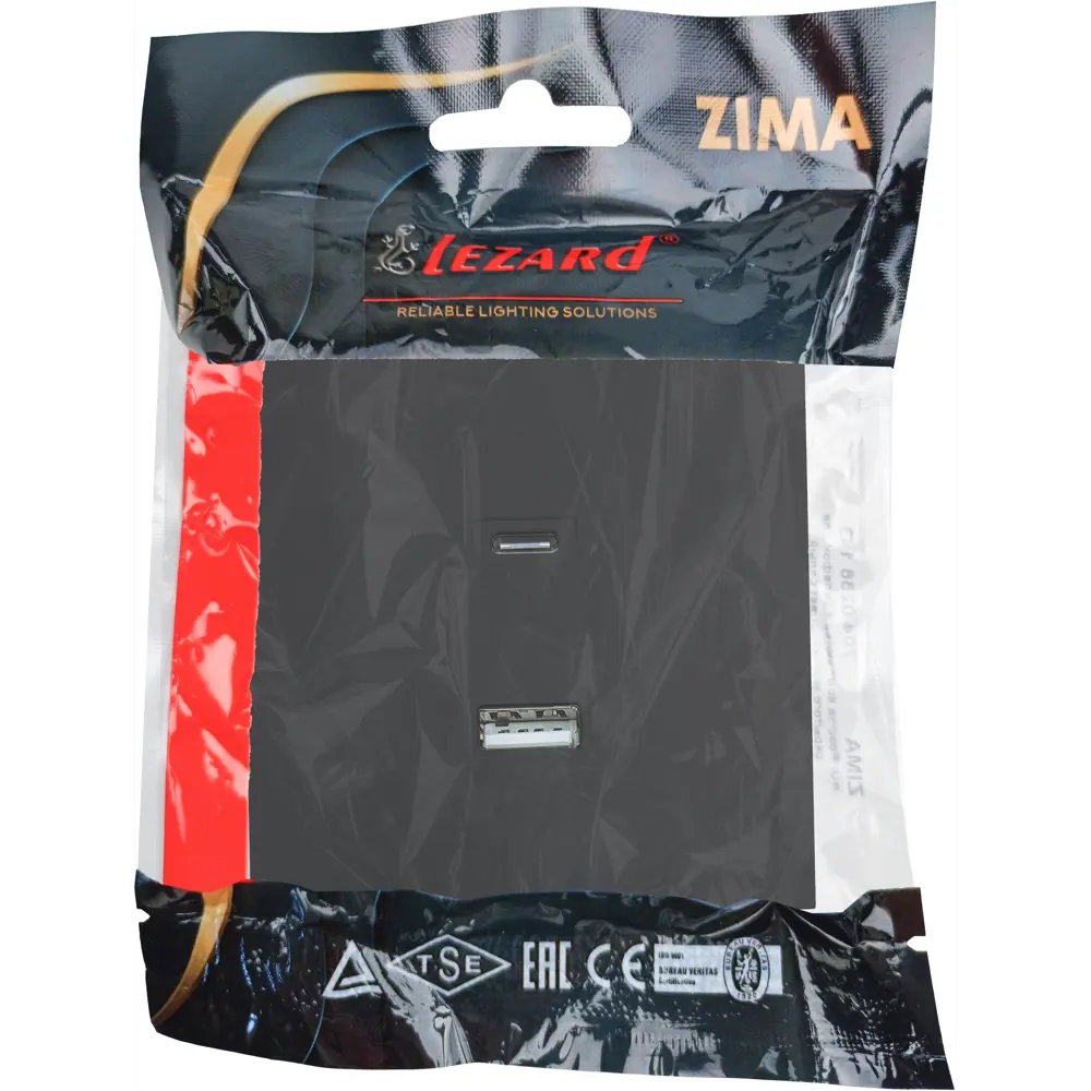 Розетка Lezard Zima с USB Type-C и классическим портом 89398383 STLM-1572254 - Вид №5