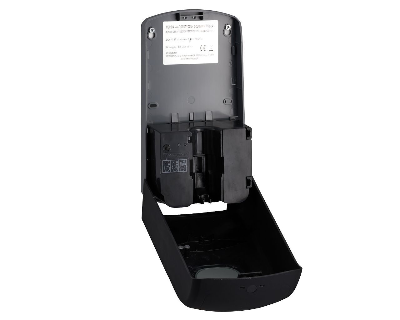 DAC201 Бесконтактный автоматический дозатор пенного мыла AMADEUS SILKY BLACK для одноразовых стержней 1000 г Merida  - Вид №10