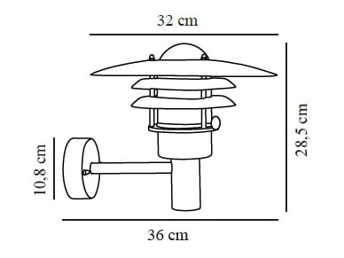 Металлический настенный светильник Nordlux Lonstrup ARCH-00004904