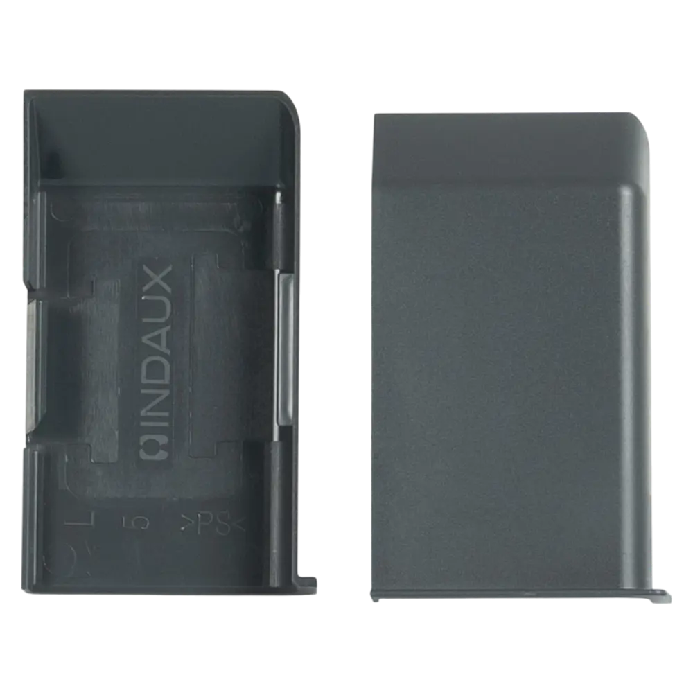 INDAUX Крышка-заглушка для навесов графит 43x13x72 мм (2 шт) 89402308 STLM-1575293 - Вид №1