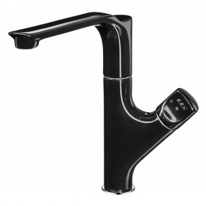 104518063st  Смеситель для мойки Myra - черный - экономия воды