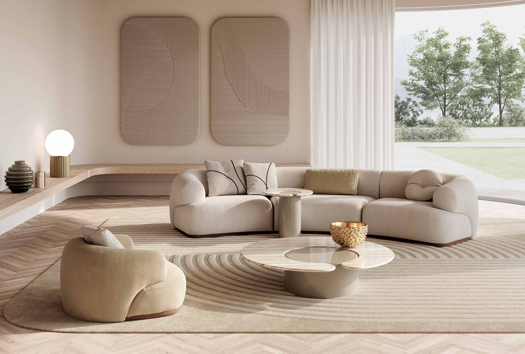 Низкий столик из металла и мрамора Vittoria Frigerio LENI ARCH-00112397 - Вид №3