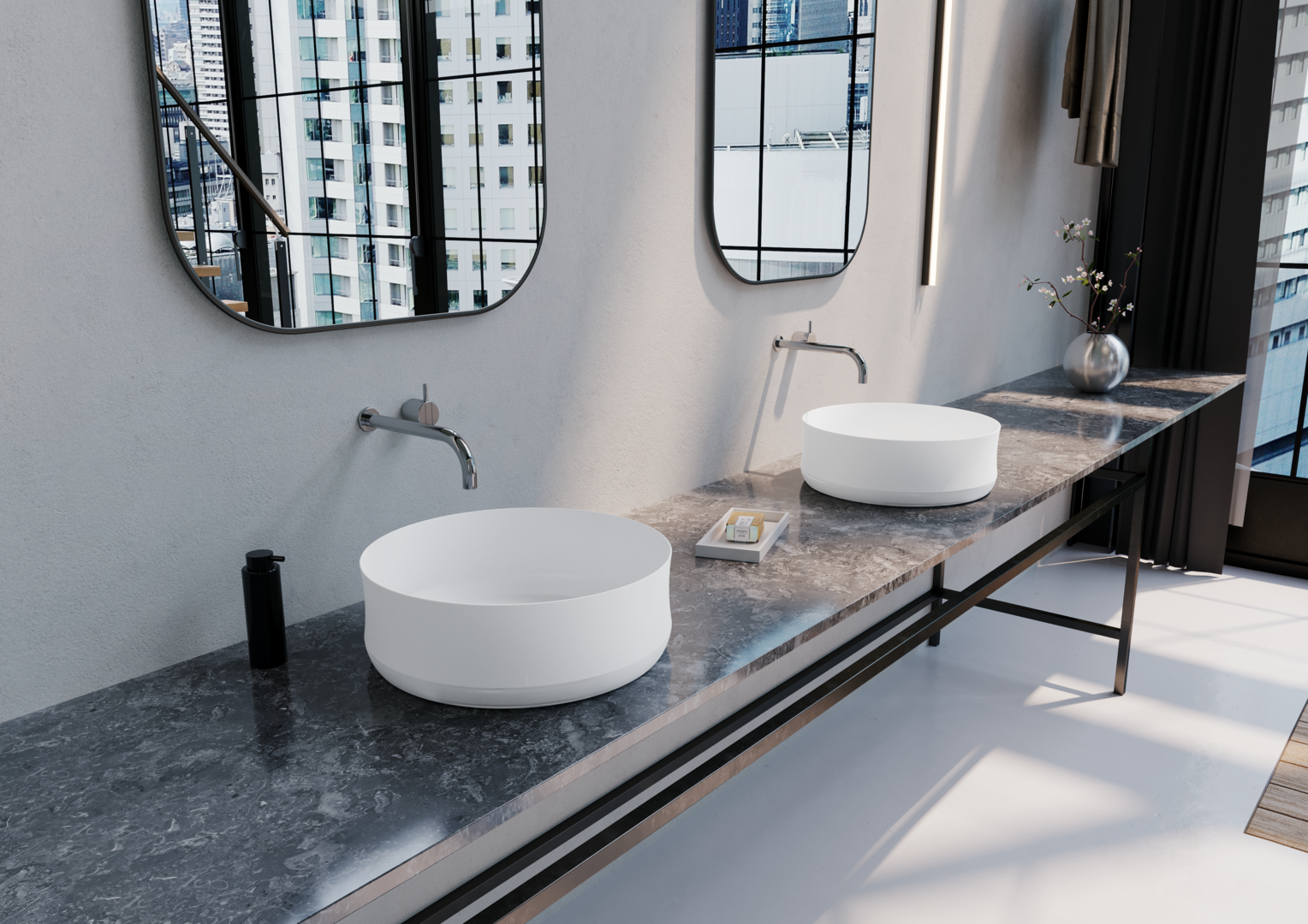 Умывальник KALDEWEI Сталь эмалированная 3186 455 холодный серый 70 3186455 - Вид №10