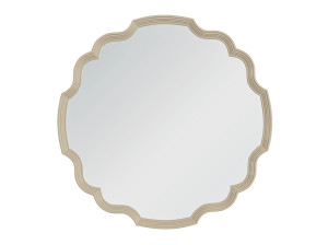 Настенное круглое зеркало с рамкой