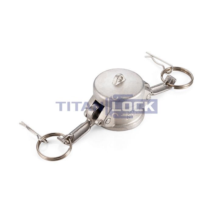 Камлок нержавеющий тип DC, заглушка для ниппеля 1 1/2", AISI304, TL150DCSS TITAN LOCK  - Вид №2