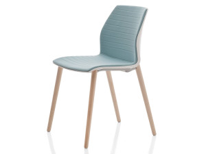 Штабелируемый кожаный стул