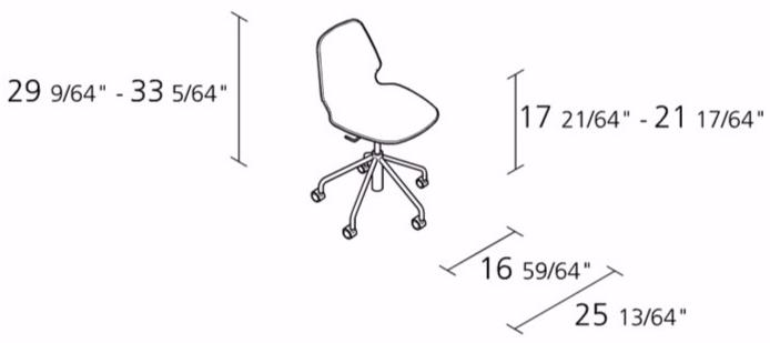 Alias Вращающееся кресло с регулируемой высотой на колесиках Segesta selinunte sun-id-1438961 - Вид №1