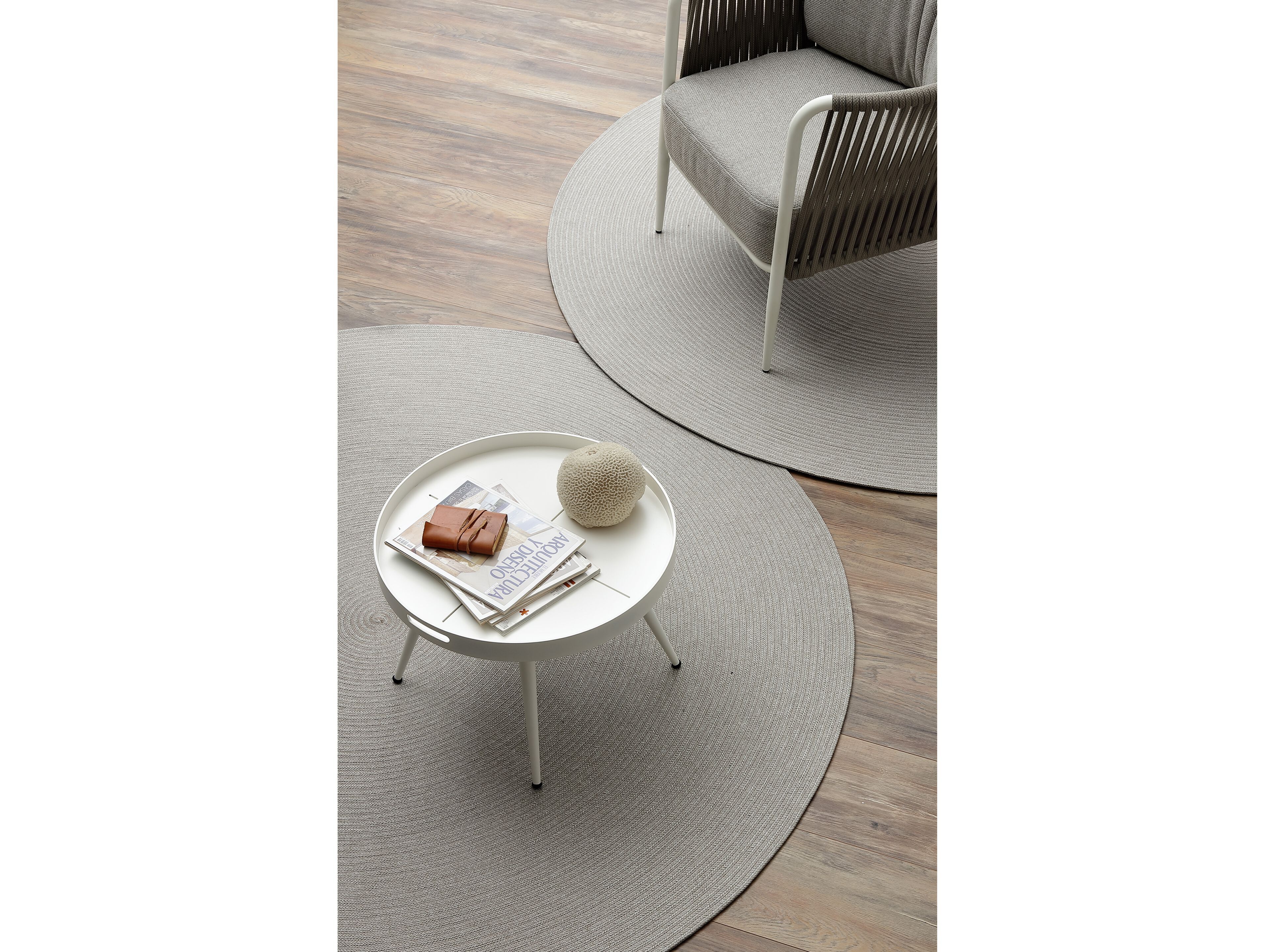 Olyna®100% плетеный двусторонний круглый напольный коврик Nodo Italia VULCANO ARCH-00023317 - Вид №10