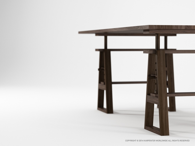 42_132 Обеденный стол Karpenter Trestle - Вид №3